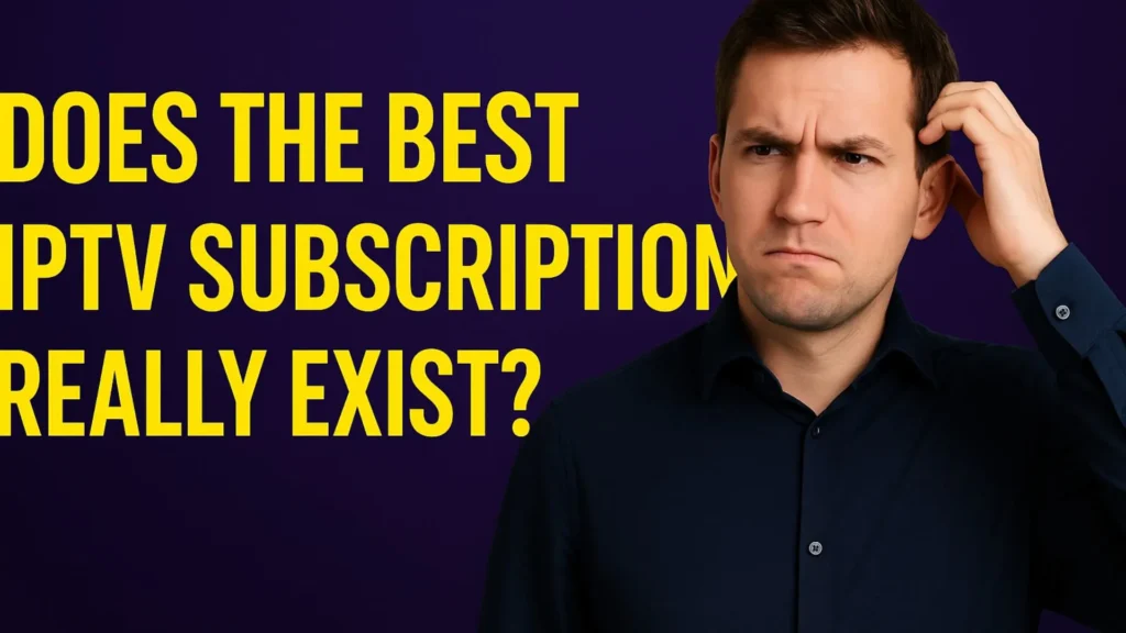 Editorial illustration of a viewer weighing up which streaming subscription to choose